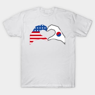 We Heart USA & Korea Patriot Flag Series T-Shirt